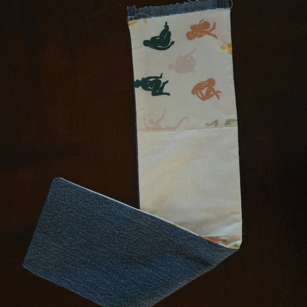 Upcycled Heat Pad W Bag / Sleeve (Dance/ White). Scented You Pick Microwave - Picture 2 of 6